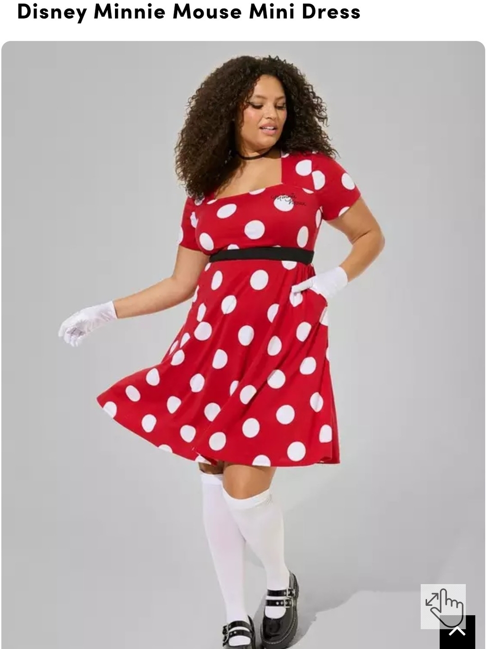 Torrid Minnie Mouse Red Polka Dot Dress Costume Size 6